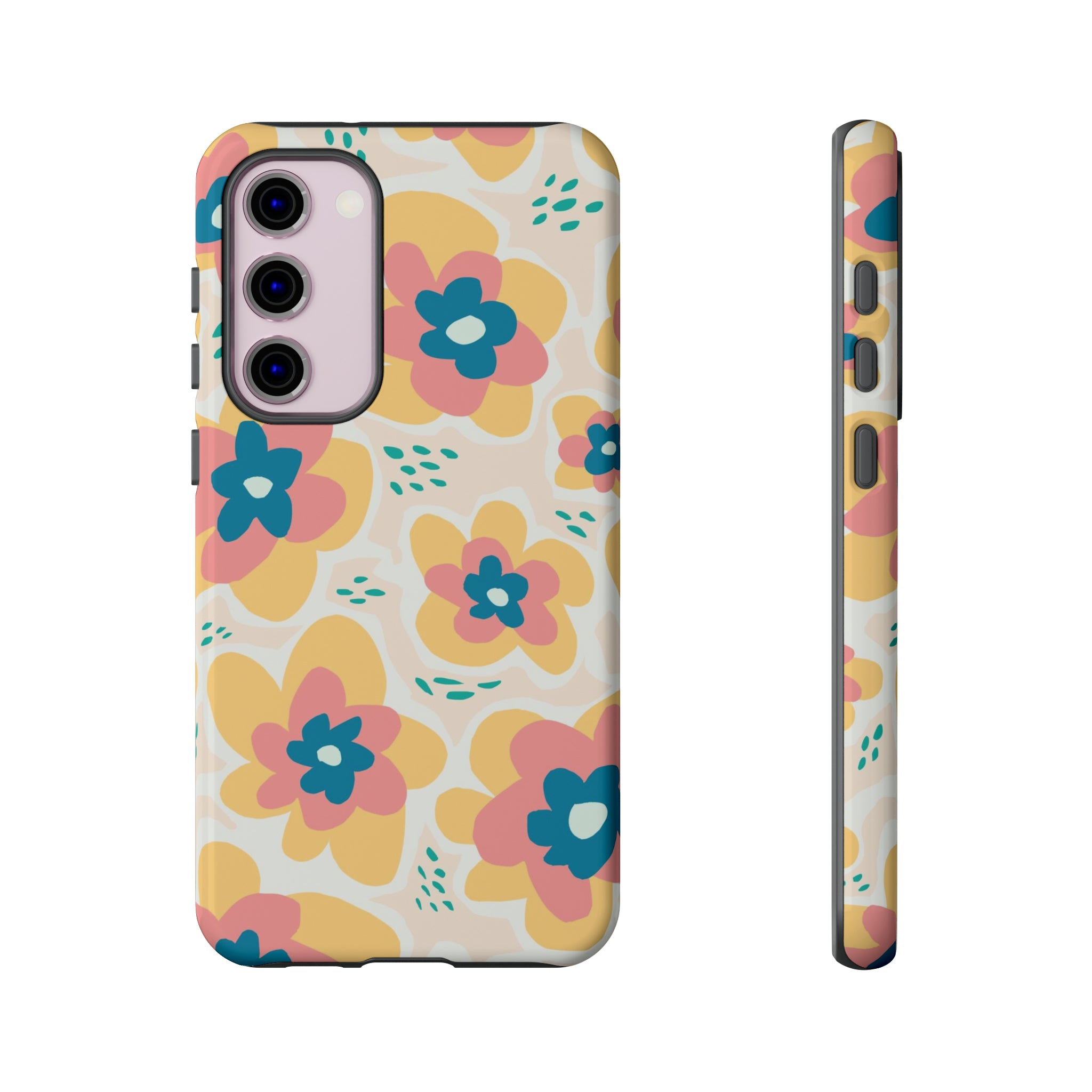 Yellow Happy Flower - Protective Phone Case