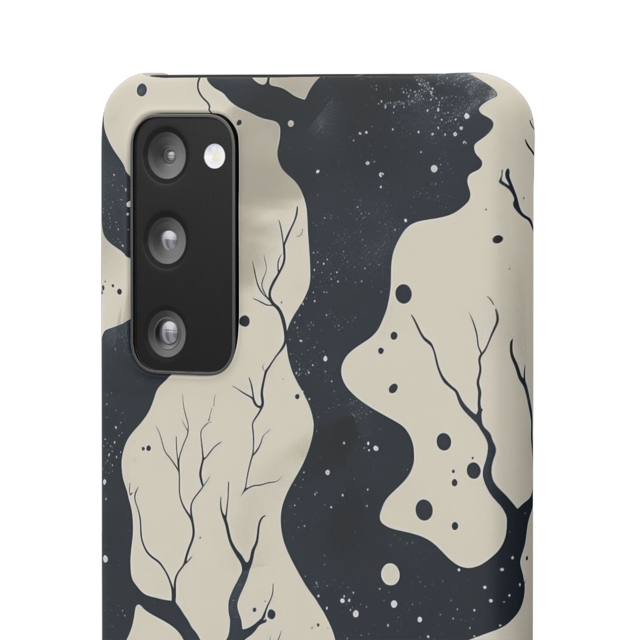 Organic Fluid Silhouettes with Cosmic Depth Samsung S20 - Slim Phone Case