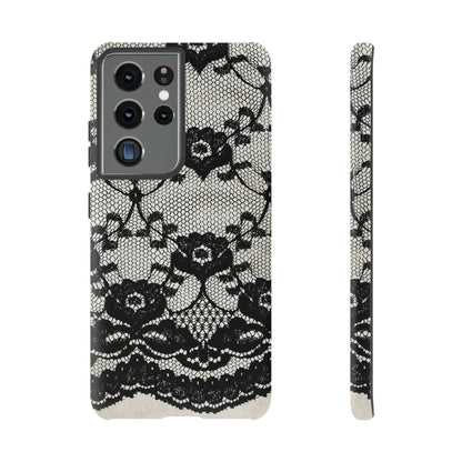 Lilrunge Gothic Flower - Protective Phone Case