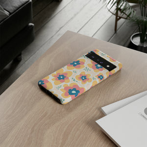 Yellow Happy Flower - Protective Phone Case