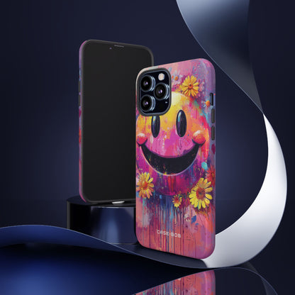Smiley Bloom iPhone 13 Pro Max Case - Tough