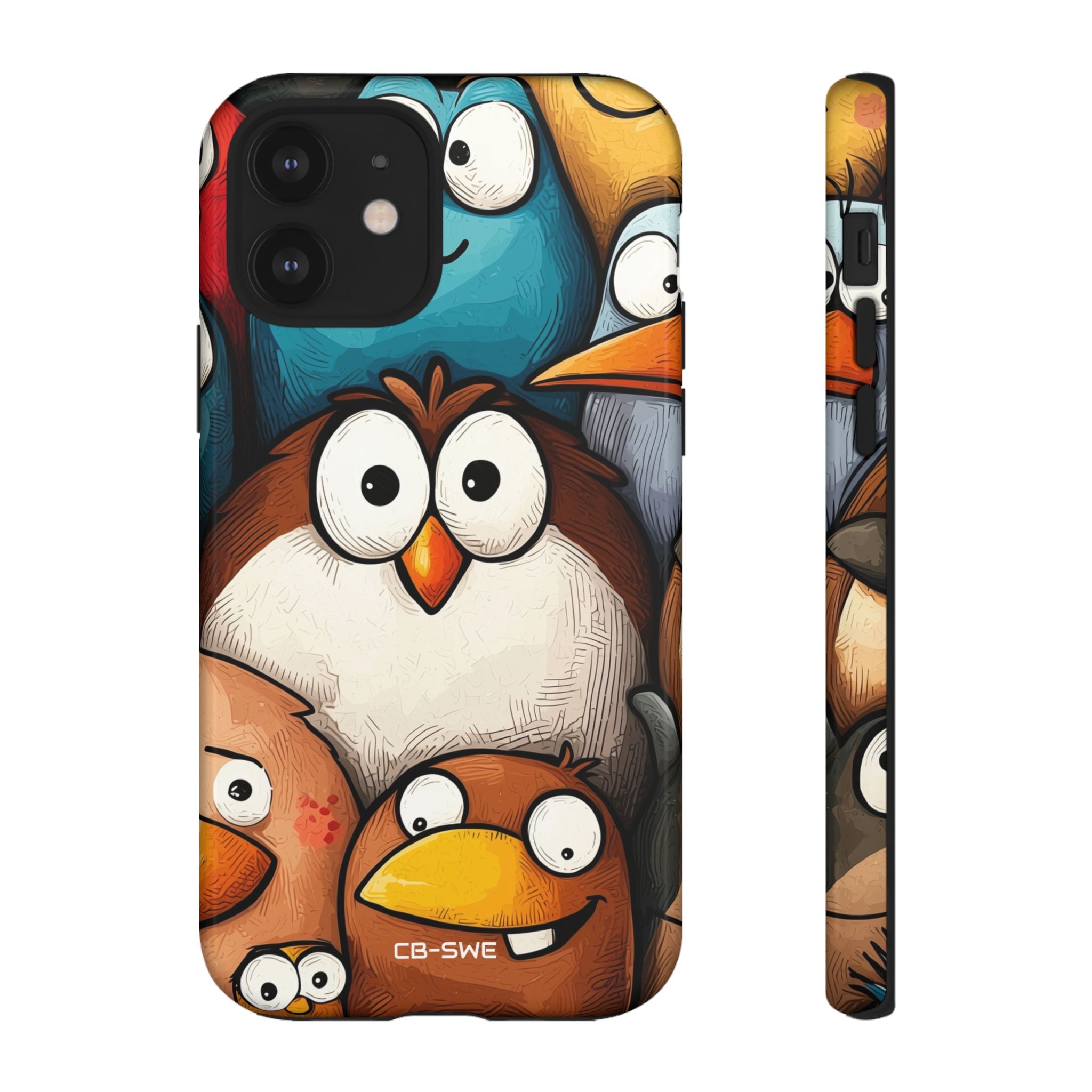 Whimsical Birds Gather - iPhone Case