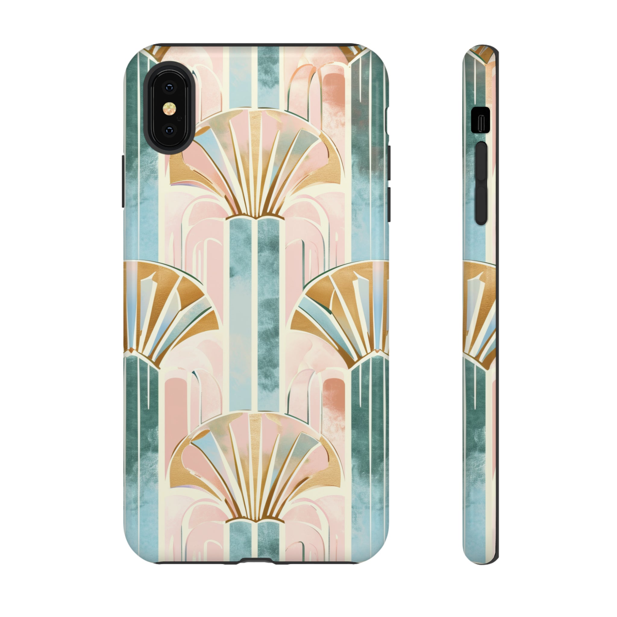 Art Deco Pastel Geometry - Protective Phone Case