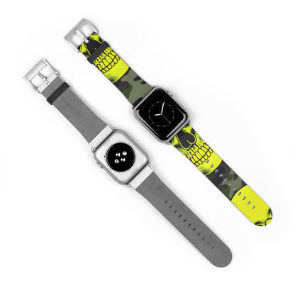 Neon Skull Camo - Watch Band