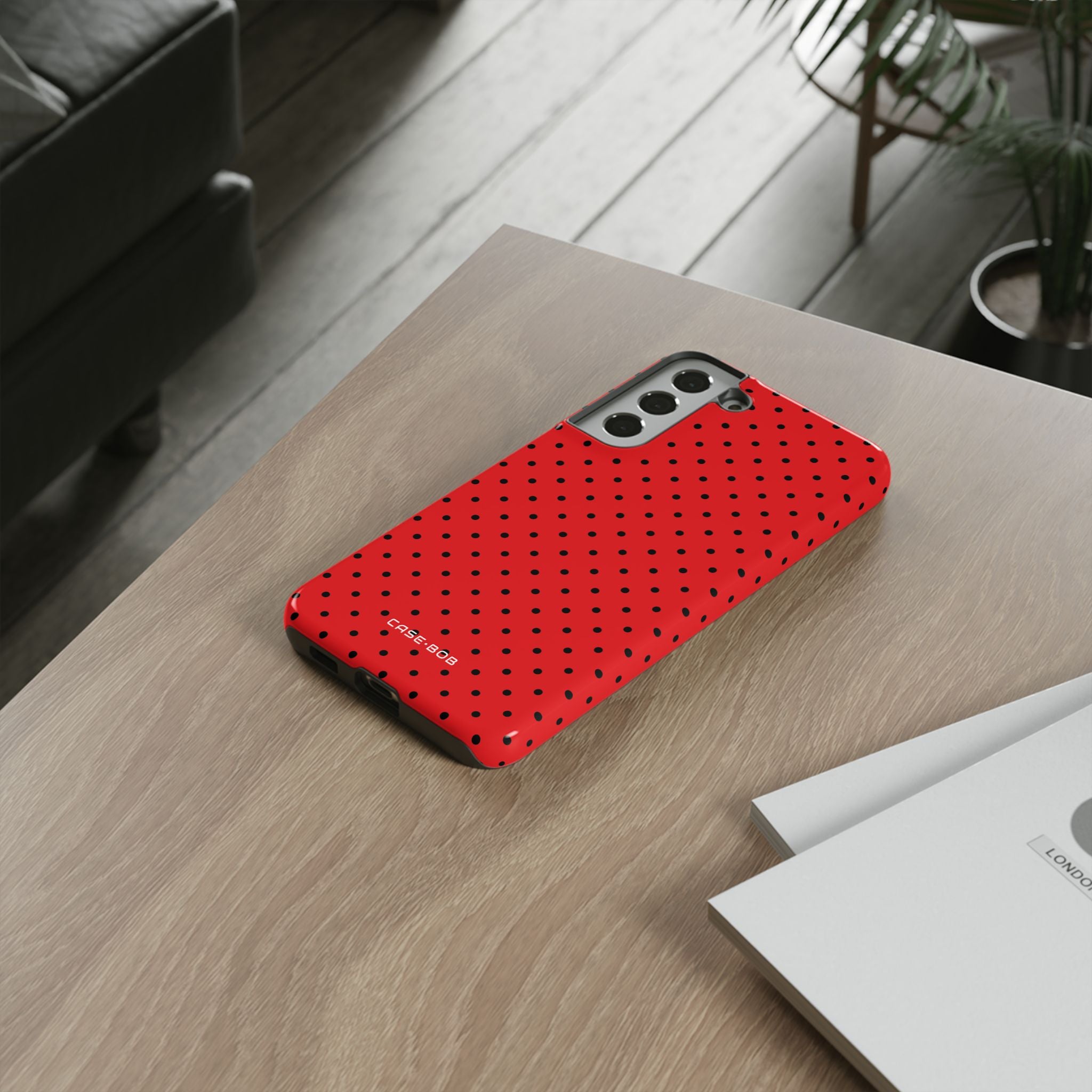 Crimson Dot Matrix Samsung S22 Plus Case - Tough