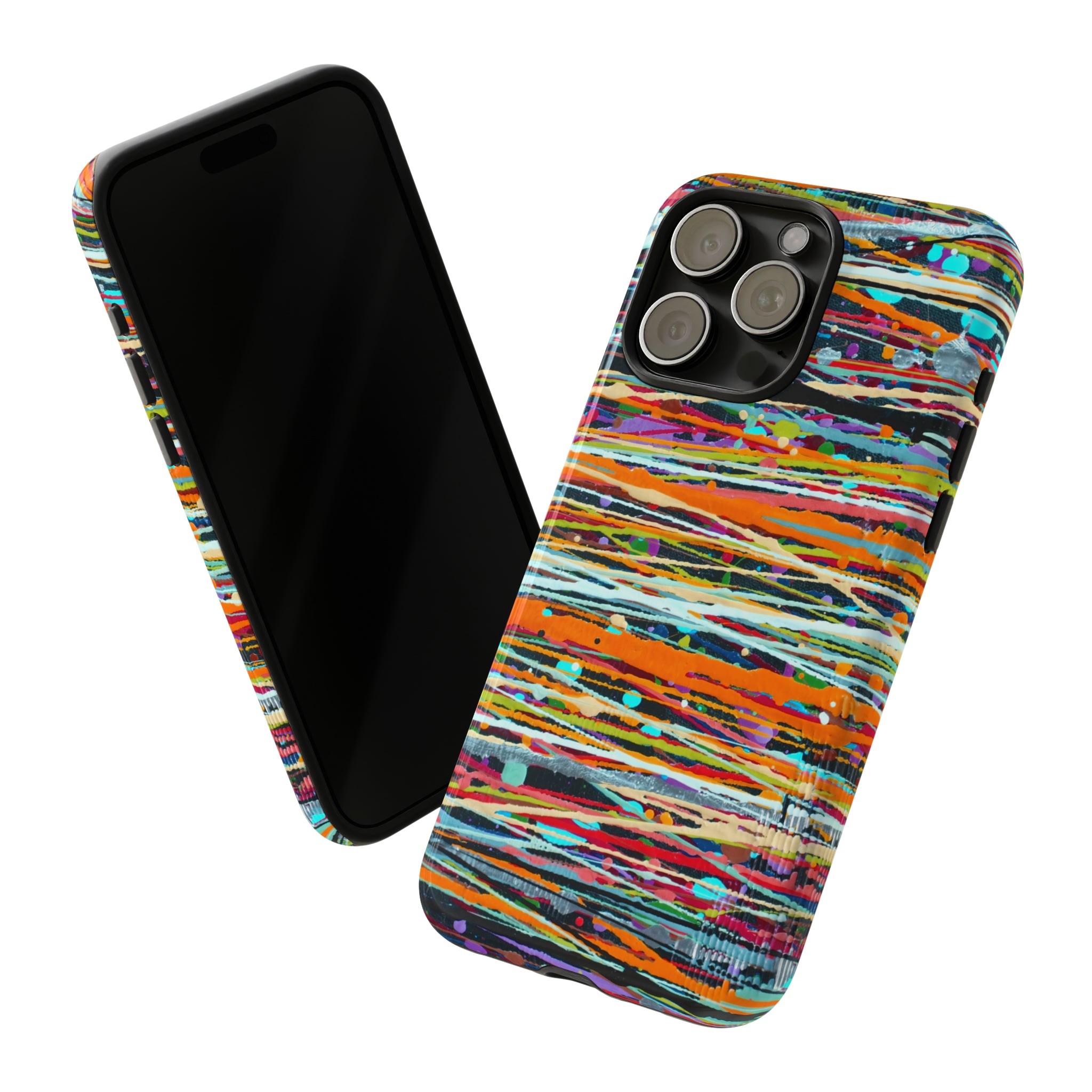 Oil painting - Stripe - Protective Phone Case