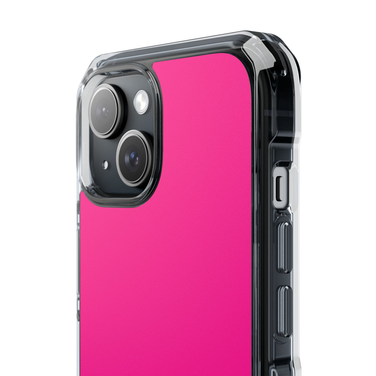 Deep Pink | Phone Case for iPhone (Clear Impact Case - Magnetic)