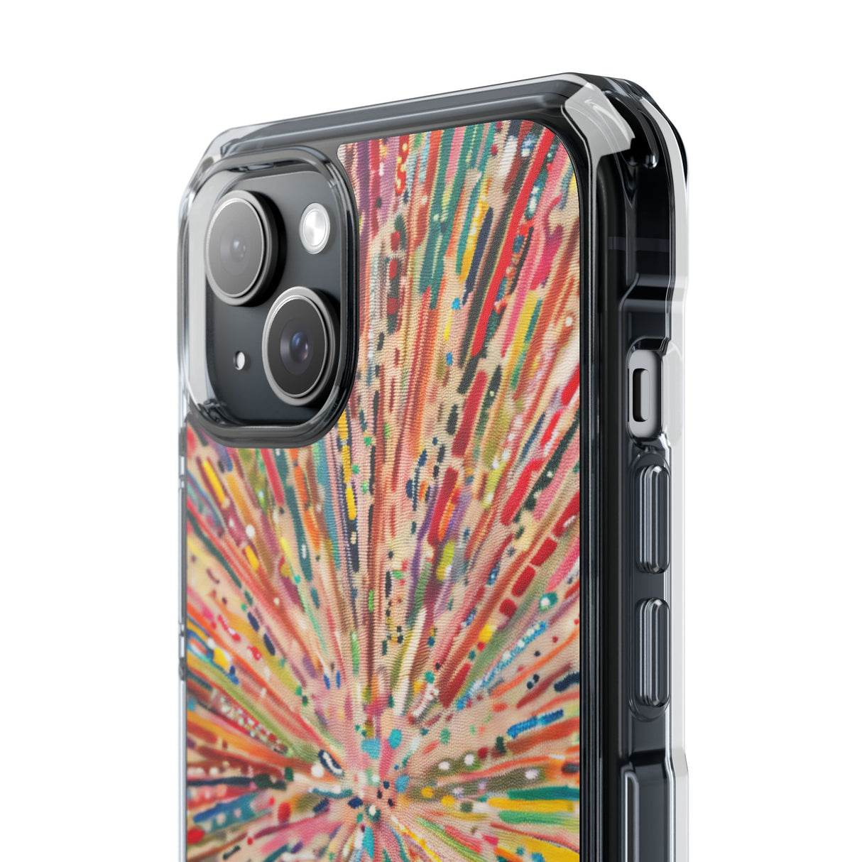 Radiant Burst - Phone Case for iPhone (Clear Impact - Magnetic)