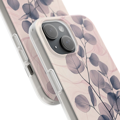 Veined Leaf Whisper iPhone 15 Case - Soft