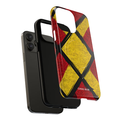 Cracked Diamond Grid iPhone 14 Pro Max - Tough+