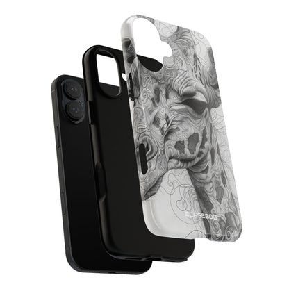 Monochrome Giraffe: Intricate Elegance - for iPhone 16