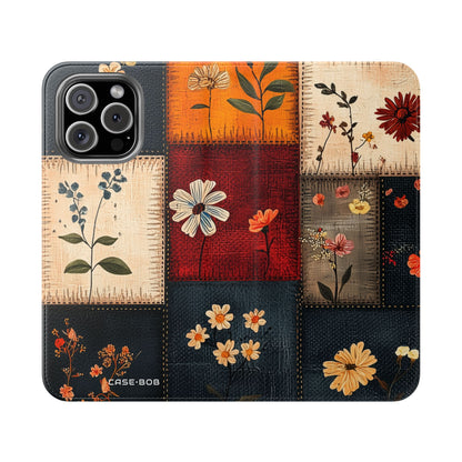 Patchwork Blooms - iPhone 16 Max Case - Wallet