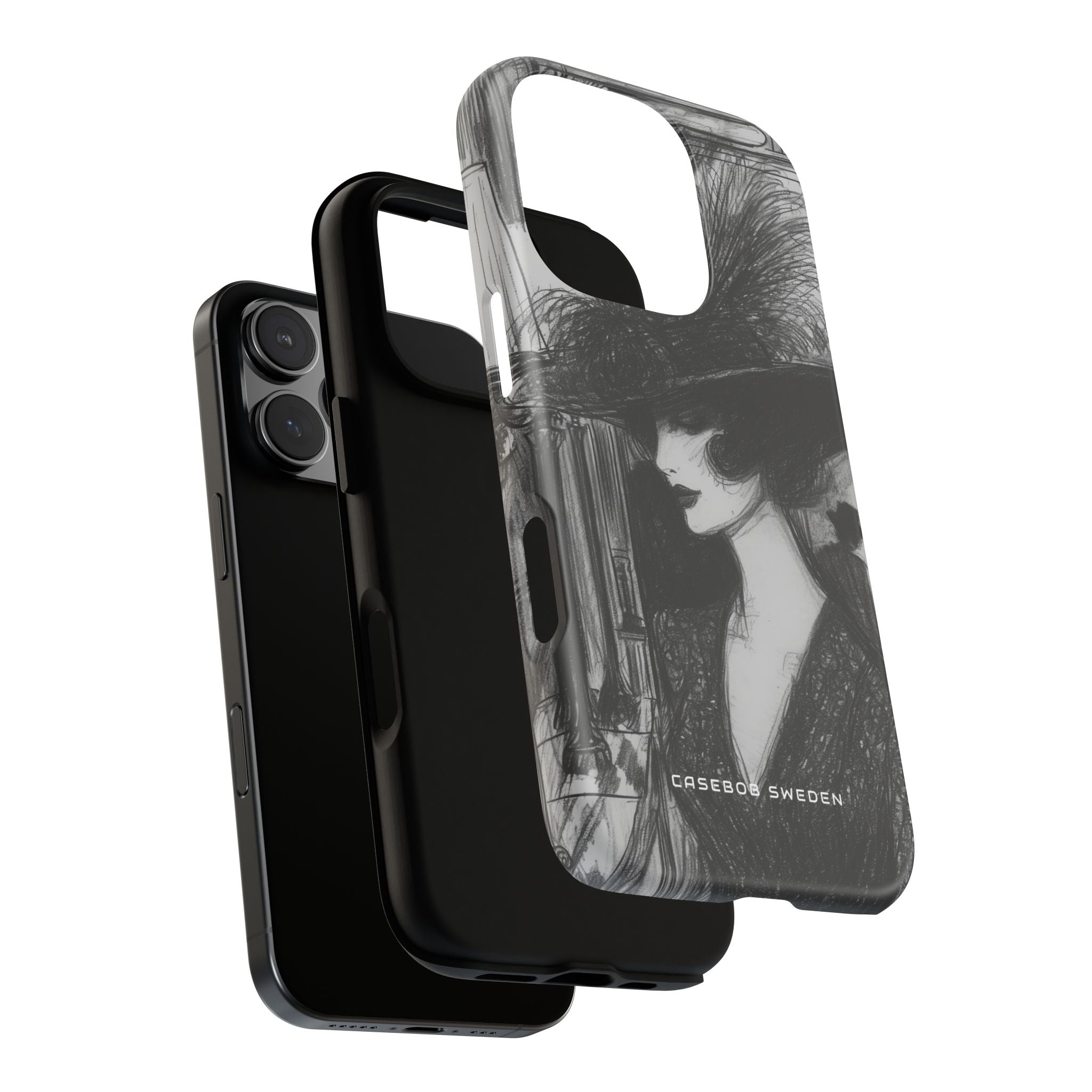 Timeless Elegance in Monochrome iPhone 16 - Tough Phone Case