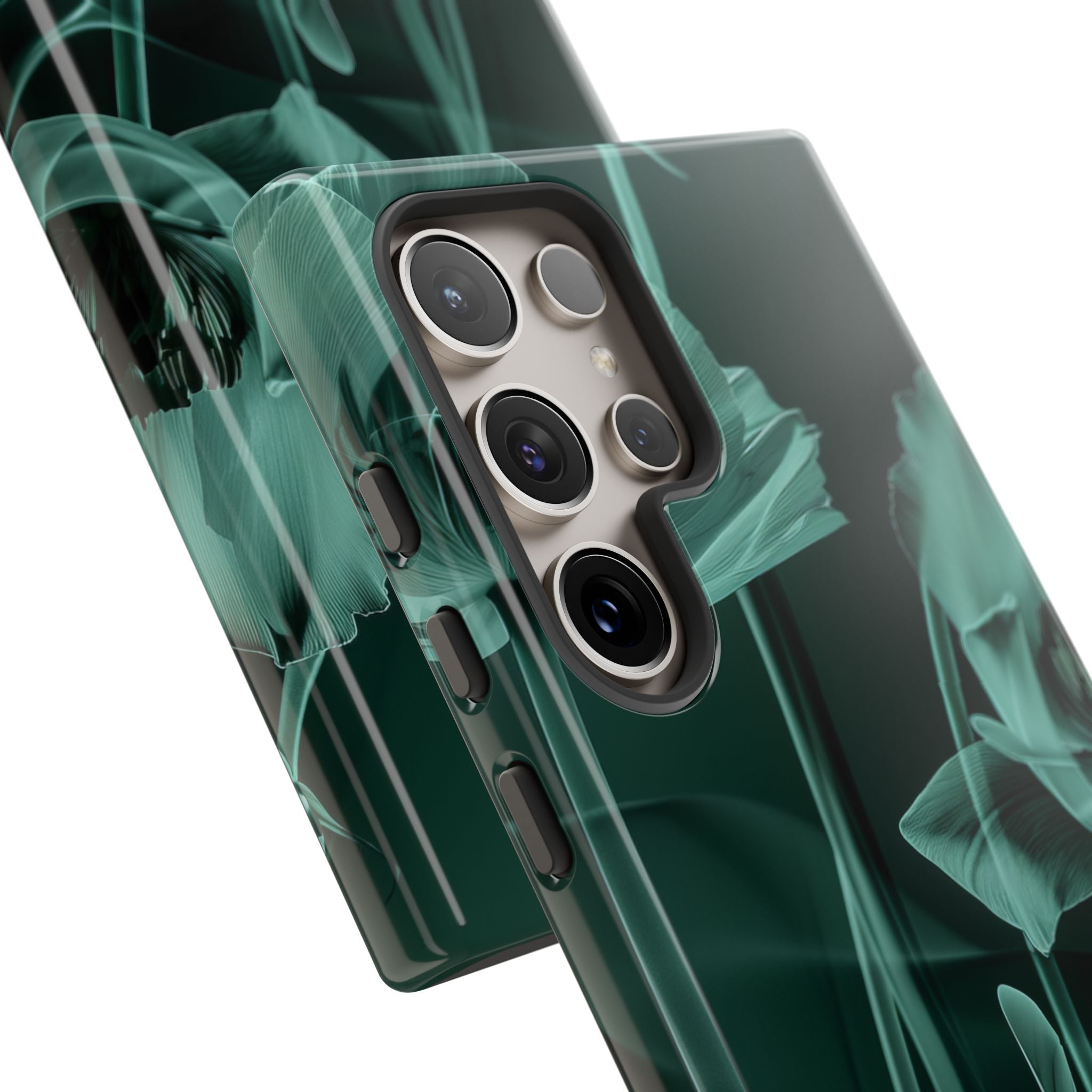 Teal Bloom Radiance Samsung S24 - Tough