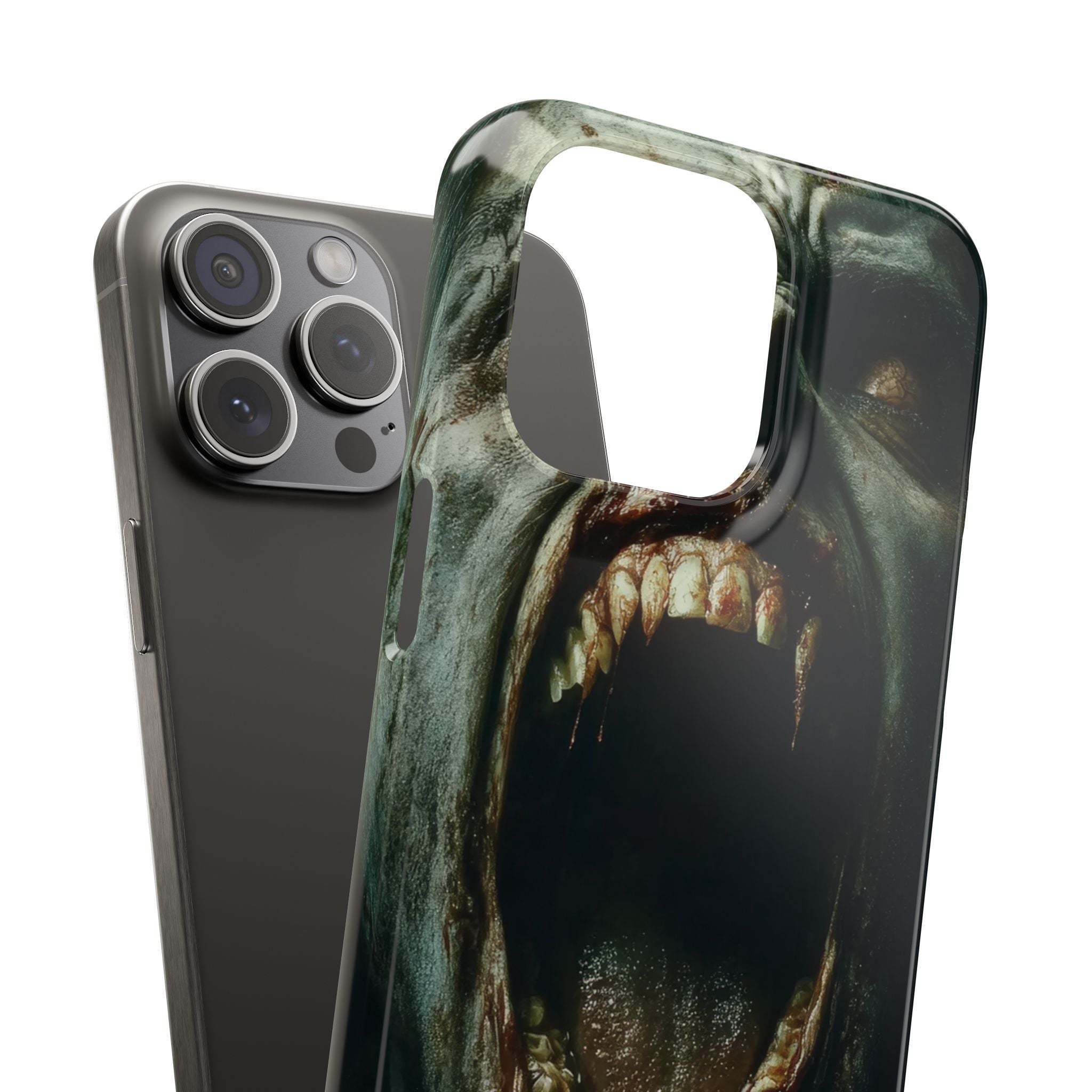 Gothic Wail of Decay iPhone 15 - Slim Phone Case