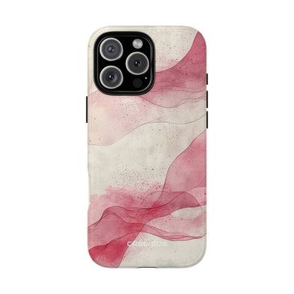 Crimson Waves iPhone 16 Pro Max Case - Tough