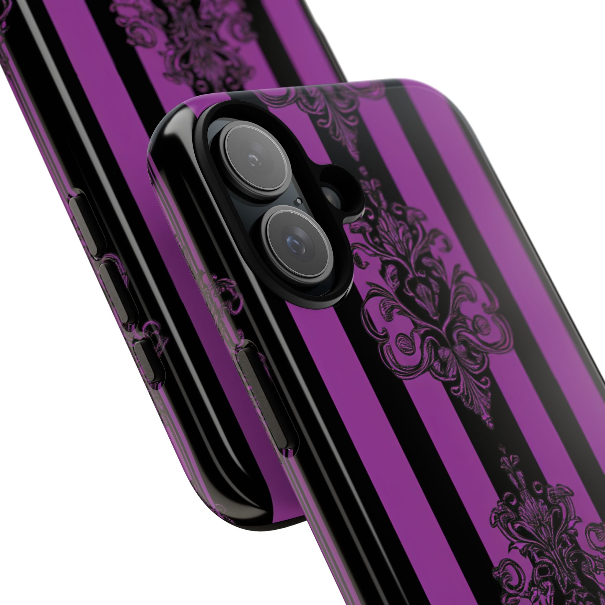 Ornamental Violet Stripes iPhone 16 Plus Case - Tough