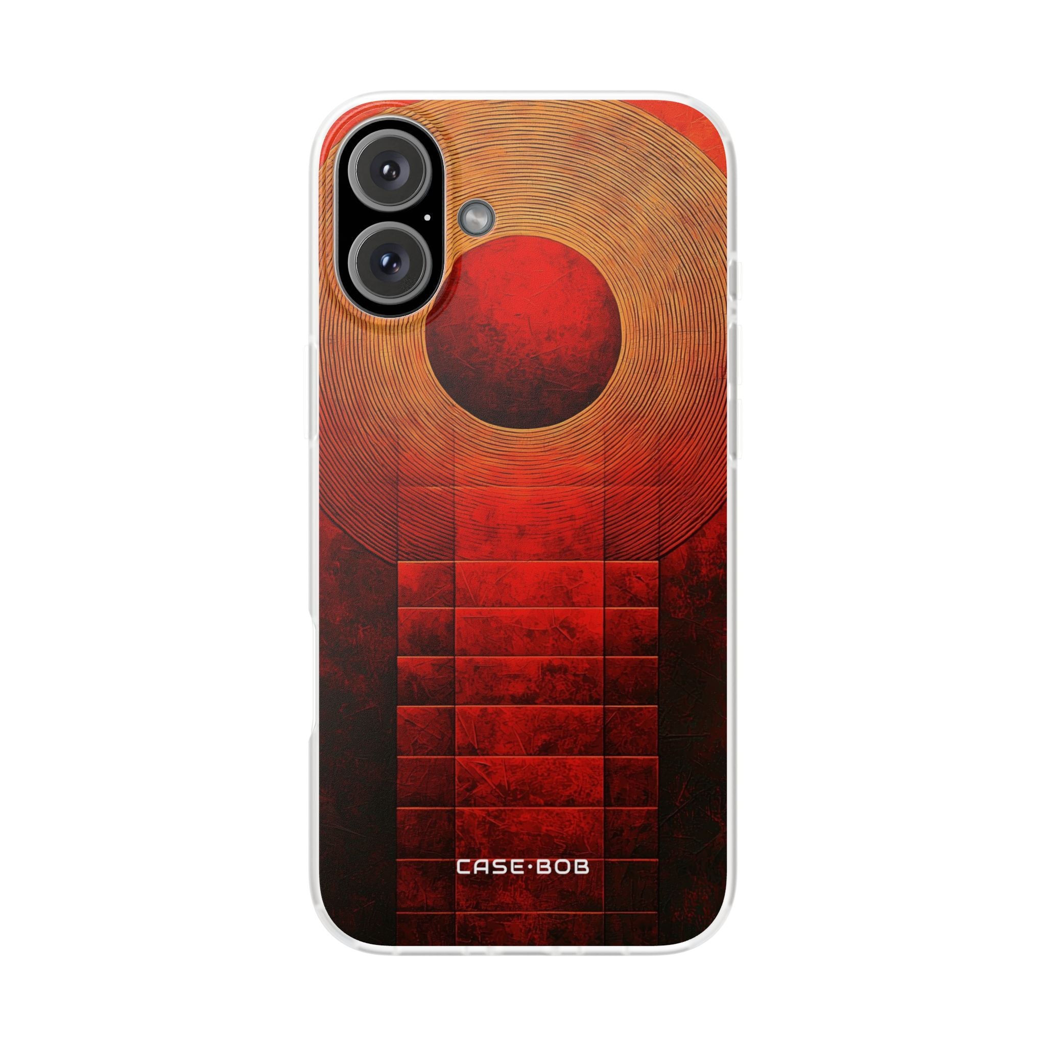 Crimson Orbit iPhone 16 Plus Case - Soft
