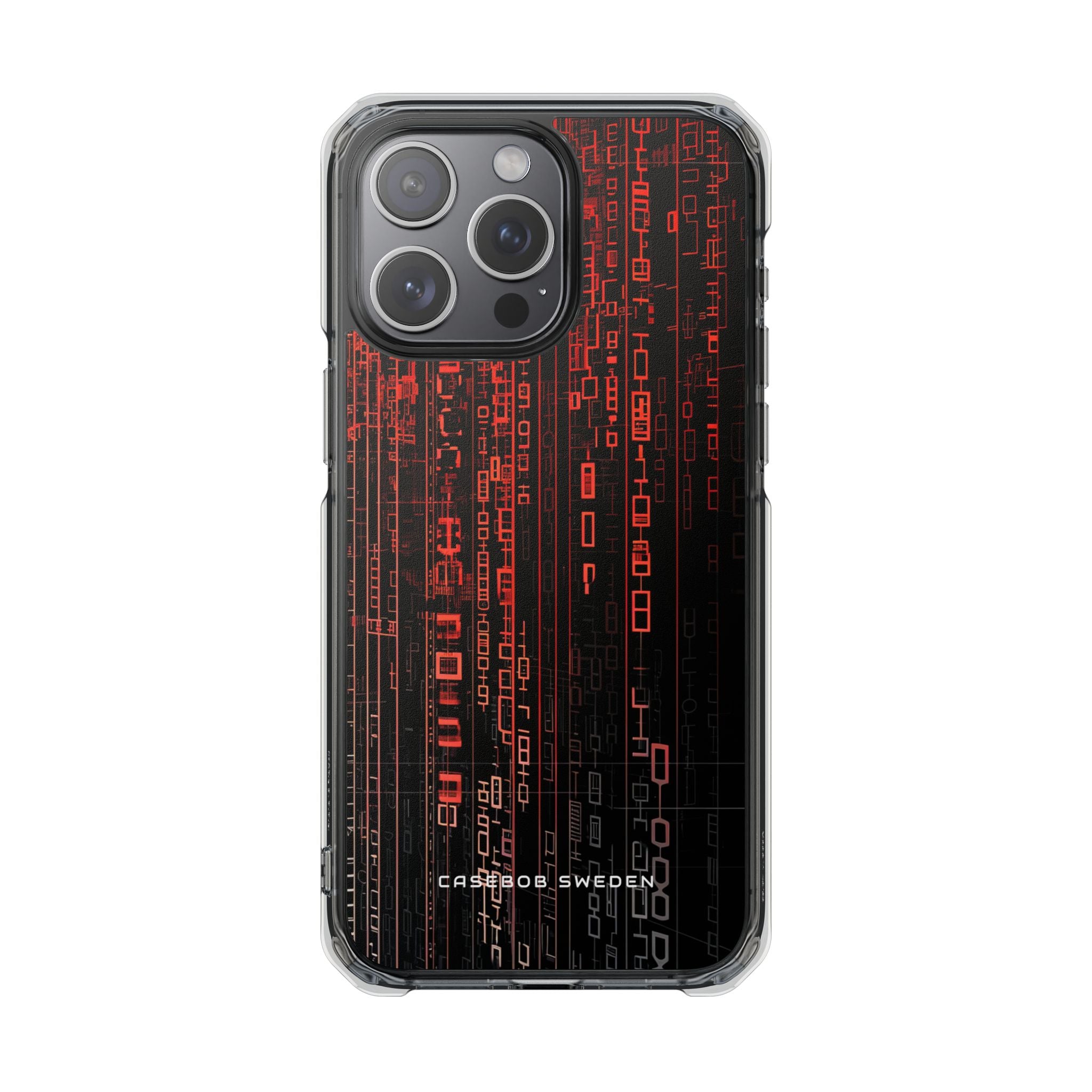 Gradient Cyberflux Network iPhone 15 - Clear Impact Phone Case