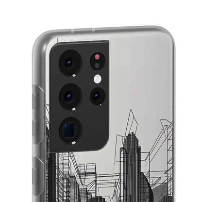 Urban Wireframe | Flexible Phone Case for Samsung Galaxy