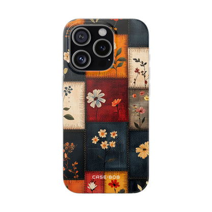 Patchwork Blooms iPhone 15 Pro Case - Soft