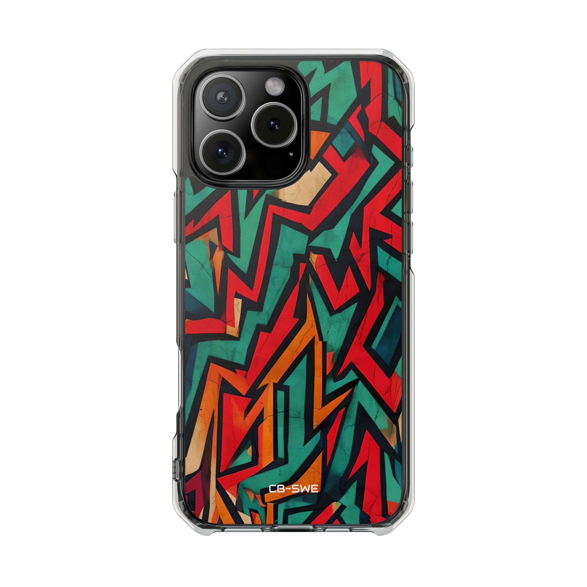 Vivid Geometry Dance iPhone Case - Impact