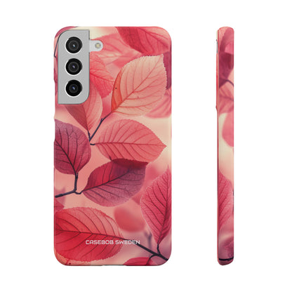 Pink Purple Nature Pattern - Slim Samsung S22 Phone Case