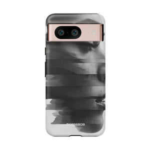 Abstract Glitch Portrait | Protective Phone Case for Google Pixel