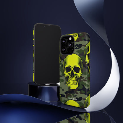 Neon Skull Camo iPhone 13 Pro Case - Tough