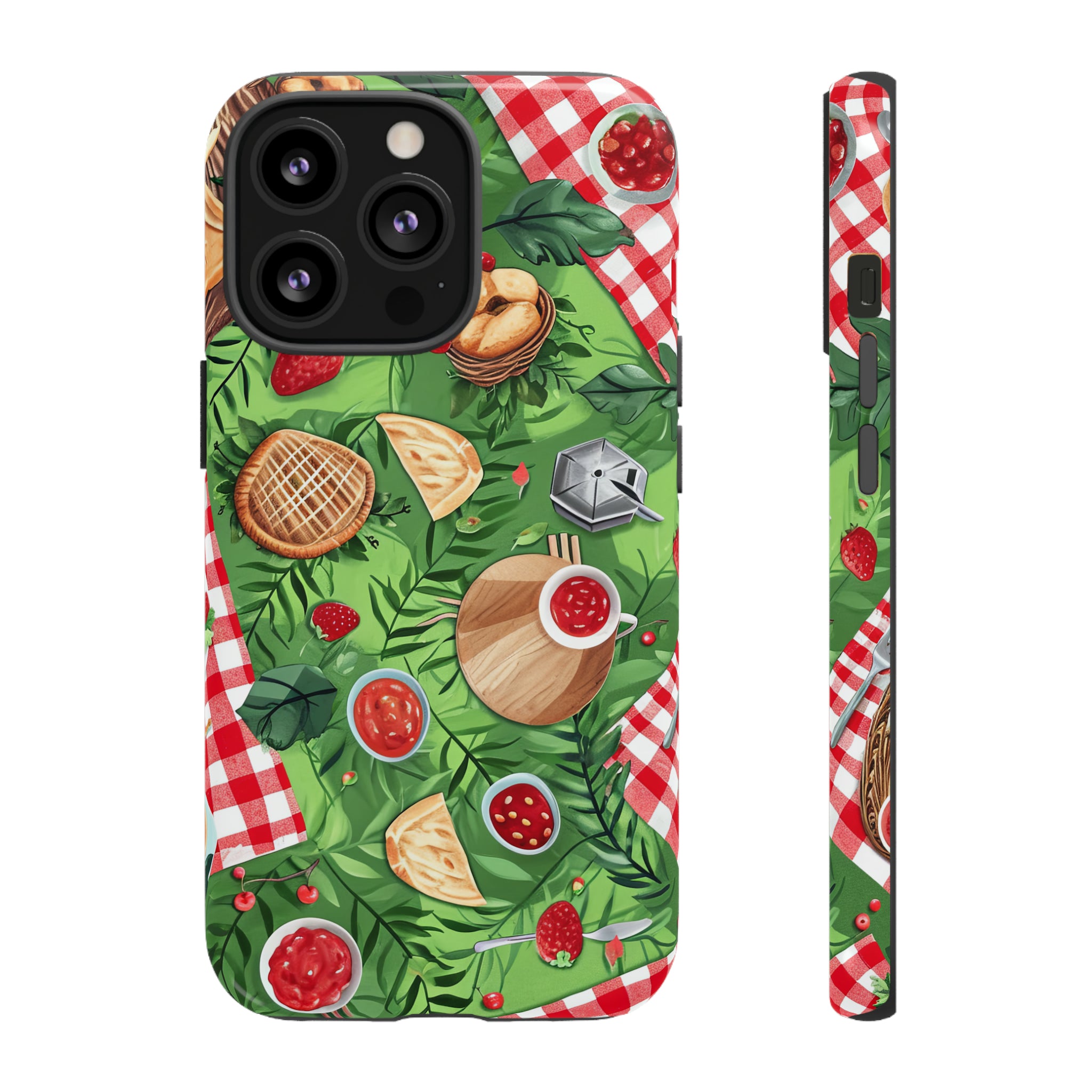 Picnic Love Checkered Bliss - Protective Phone Case