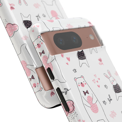 Bears Dance Playfully - Google Pixel Case