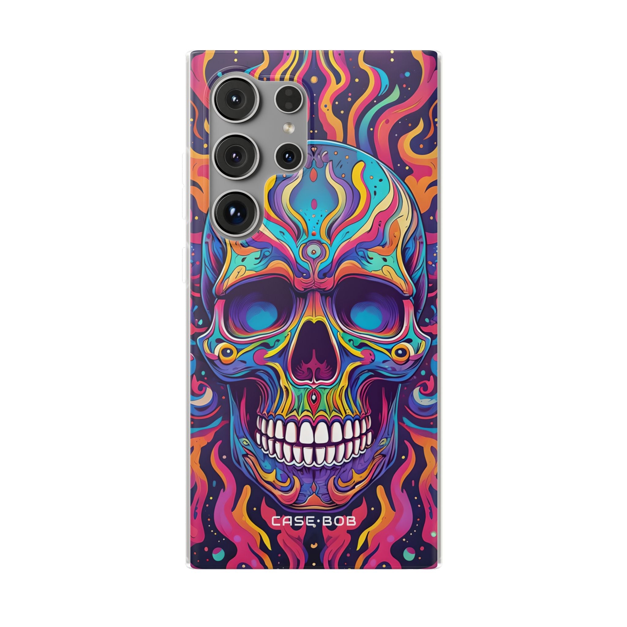 Flaming Skull Samsung S24 Ultra Case - Soft