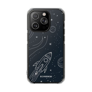 Cosmic Doodle Adventure - Phone Case for iPhone (Clear Impact - Magnetic)