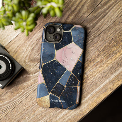 Golden Mosaic iPhone 15 Plus Case - Tough