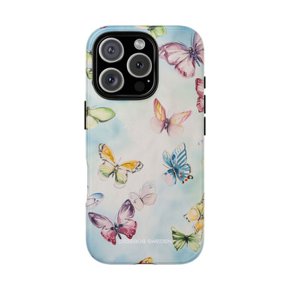 Watercolor Butterfly Bliss - Tough iPhone 16 Phone Case