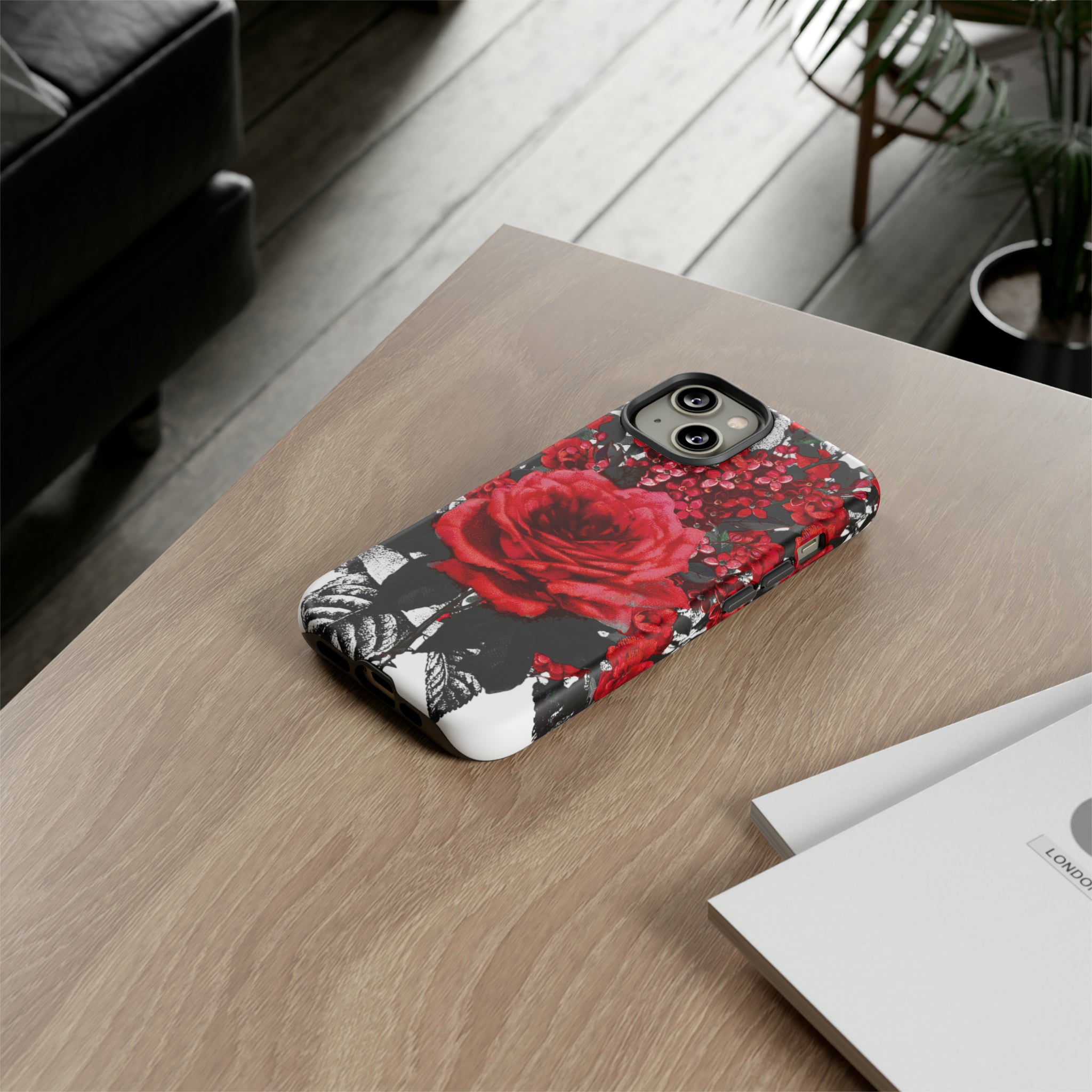 Rola Rose Gothic Flower - Protective Phone Case