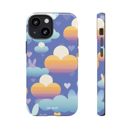 Bunnies Dance Among Clouds - iPhone Case