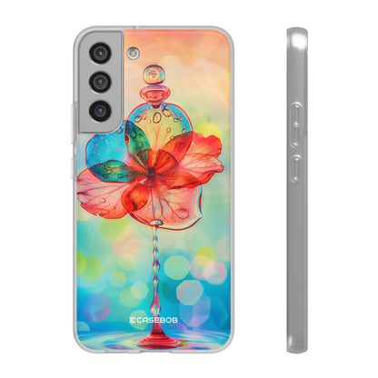 Verträumte Liquid Bloom | Flexible Handyhülle für Samsung Galaxy