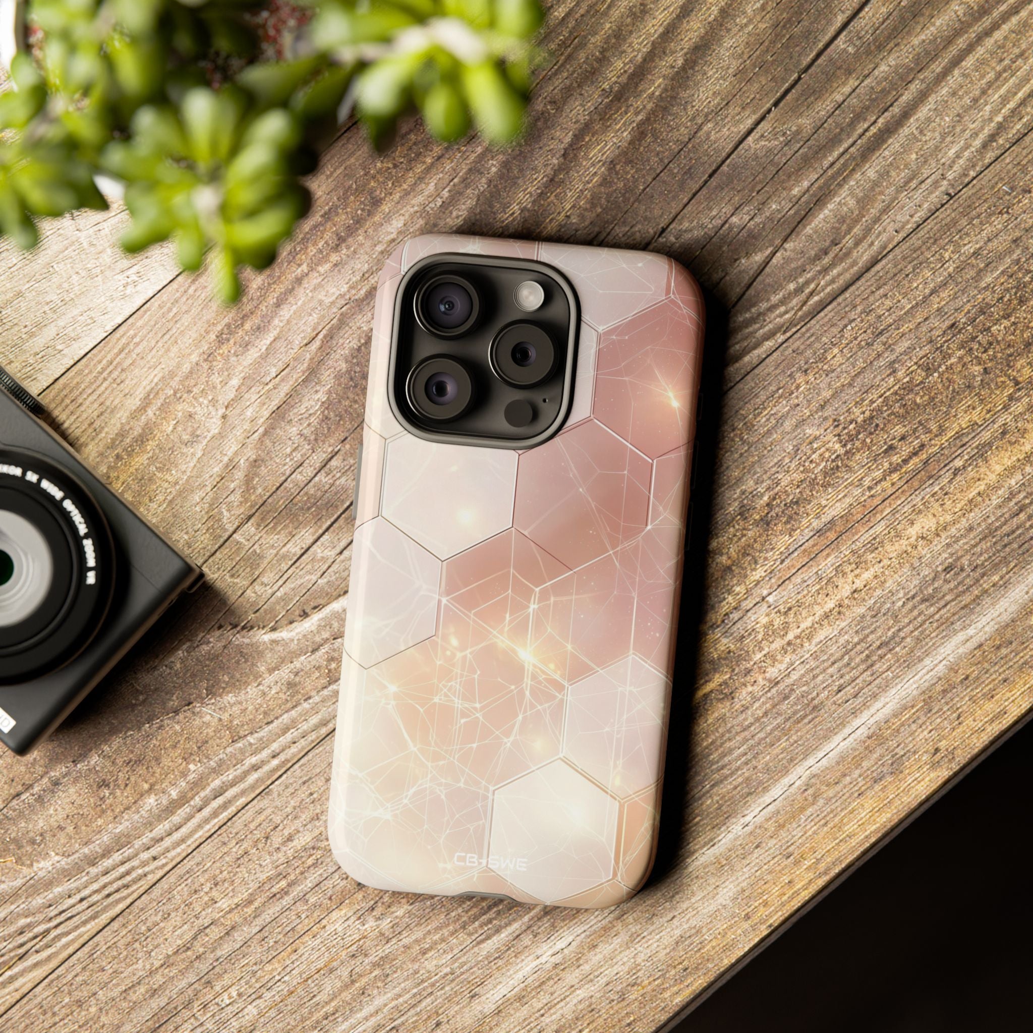 Hexagons Reflect Light - iPhone Case