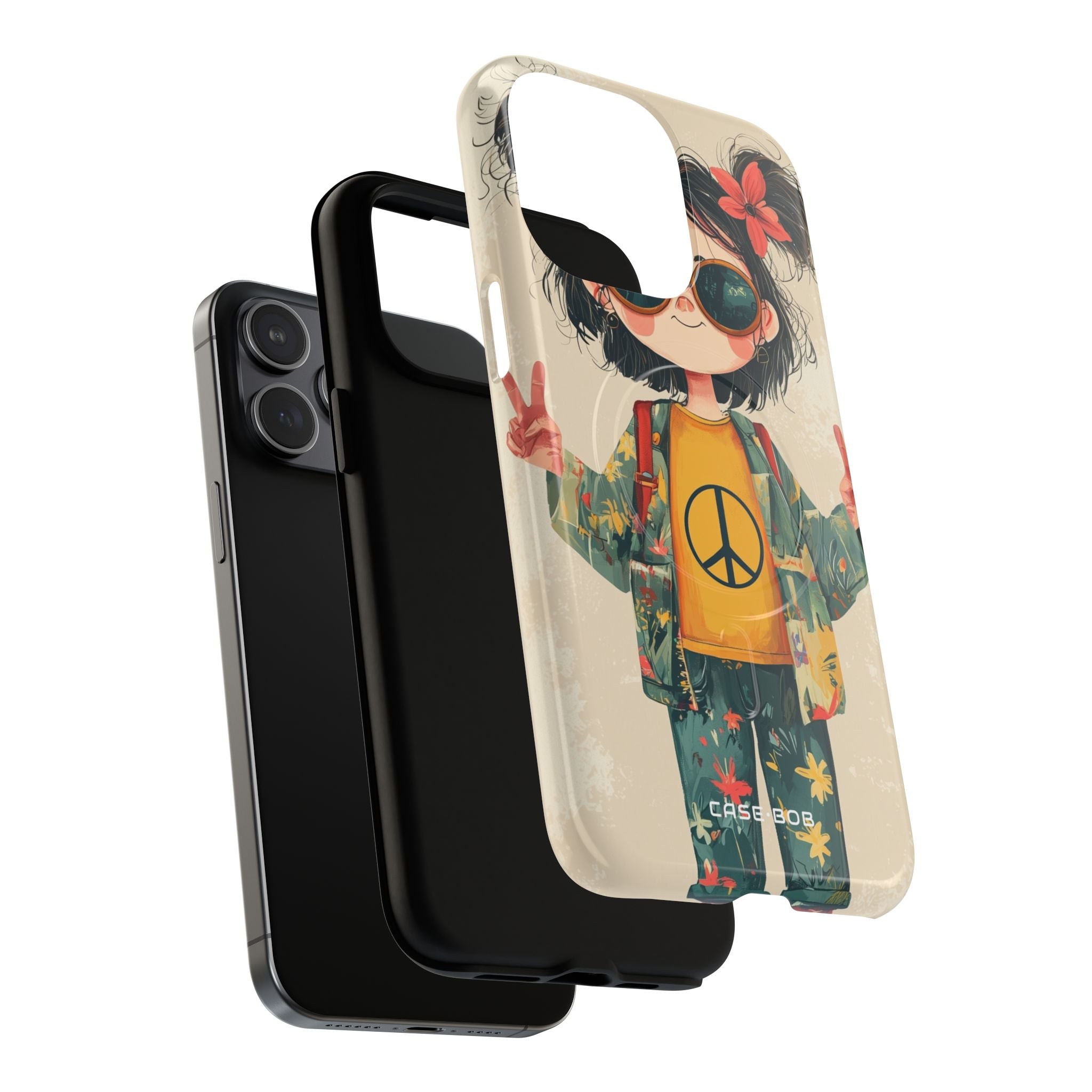 Peace Pigtails iPhone 15 Pro Max Case - Tough+