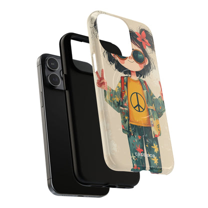 Peace Pigtails iPhone 15 Pro Max Case - Tough+