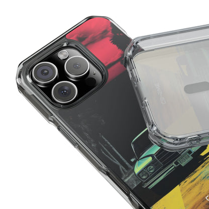 Retro Futuristic Nightscape iPhone Case - Impact