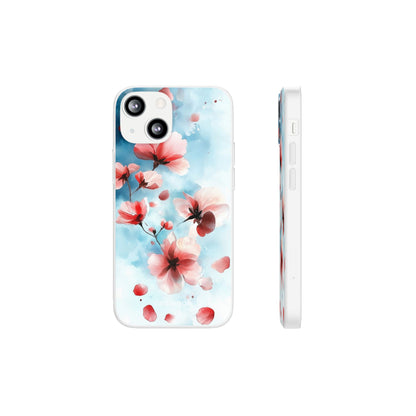 Pink Blossom Drift iPhone 13 mini Case - Soft