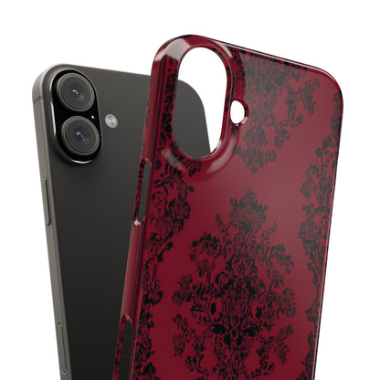 Gothic Crimson Elegance iPhone 16 - Slim Phone Case