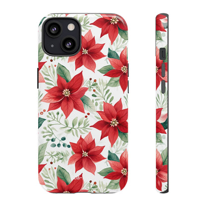 Poinsettias Bloom Bright - iPhone Case