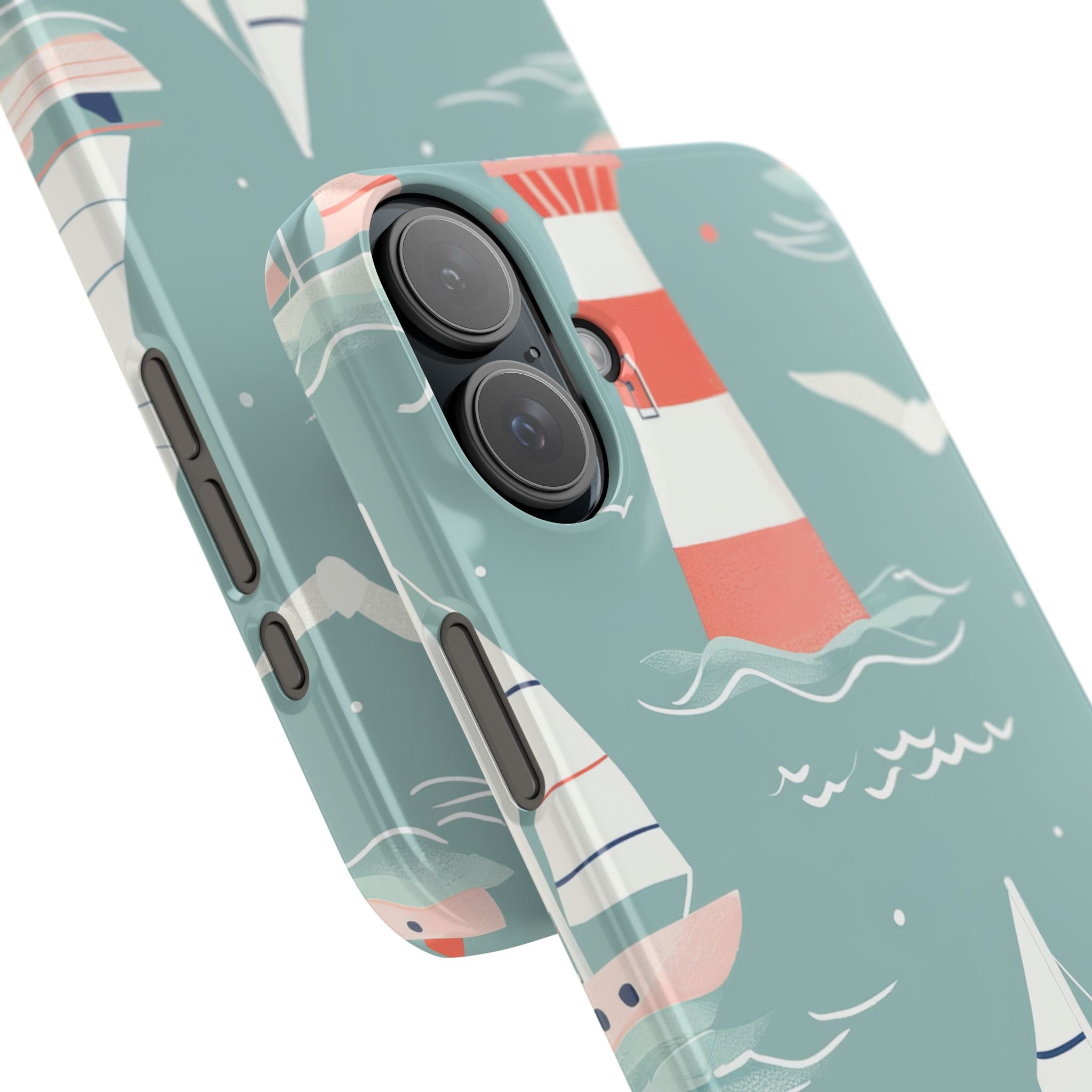 Lighthouse Nautical Charm - Slim iPhone 16 Phone Case