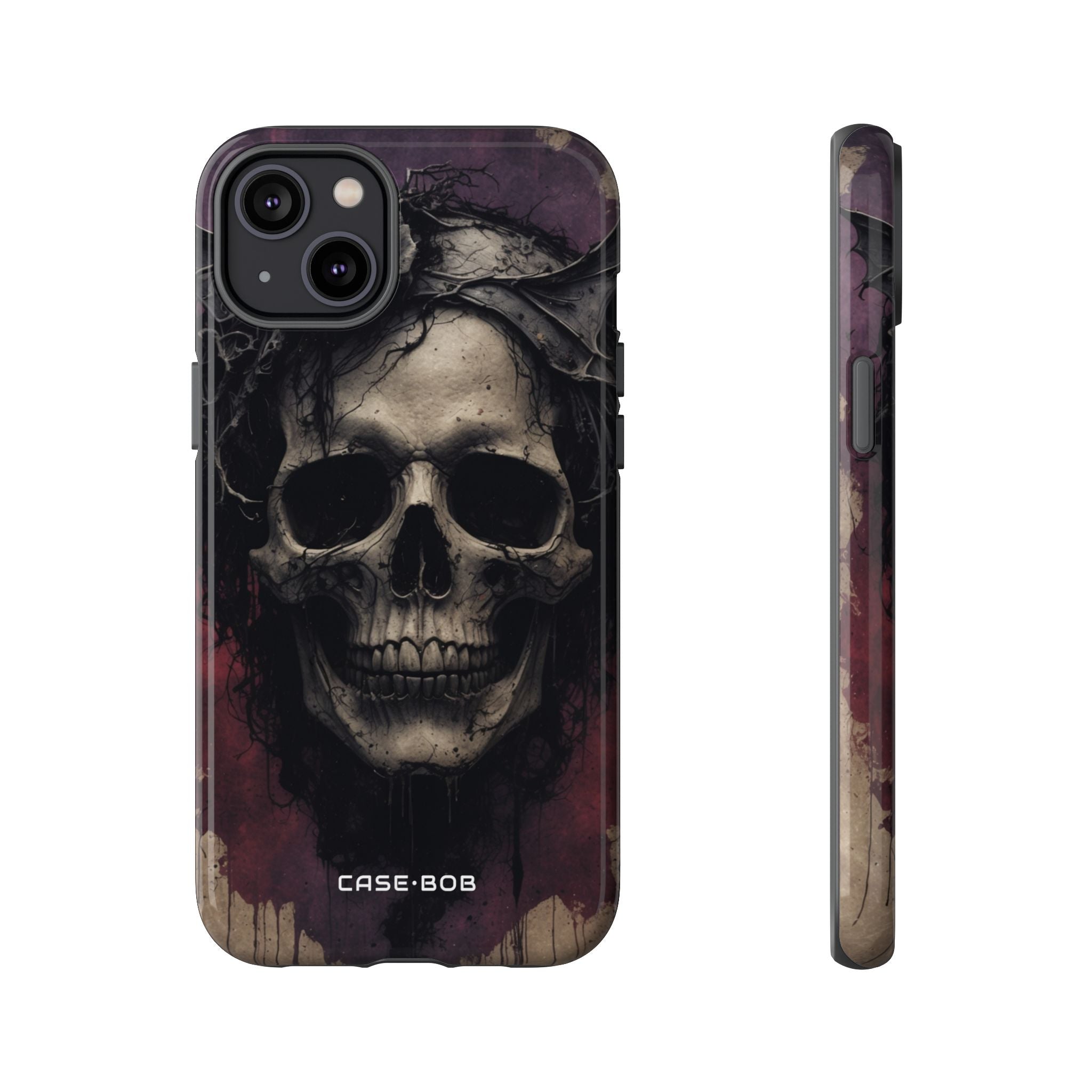 Gothic Skull Crown iPhone 14 Plus Case - Tough
