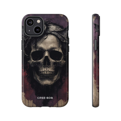 Gothic Skull Crown iPhone 14 Plus Case - Tough