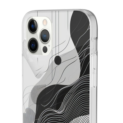 Monochrome Elegance | Flexible Phone Case for iPhone