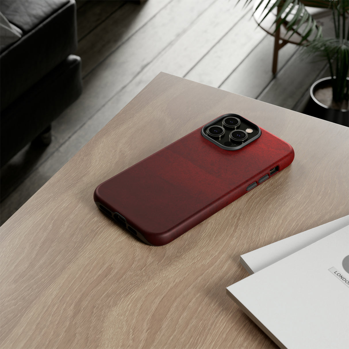 Grunge Red - Protective Phone Case